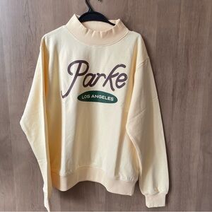 Parke Women's Yellow Sweatshirt Unisex